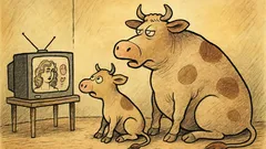 Vtip: Telátko se ptá, co je telenovela?