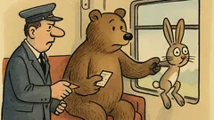 Vtip: Jedou zajíček a medvěd vlakem…