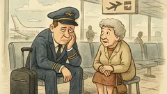 Vtip: V letištní hale sedí smutný chlap…