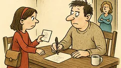 Vtip: Anička přinese domů poznámku…