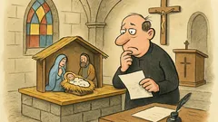 Vtip: Pan farář v adventu odjel do lázní