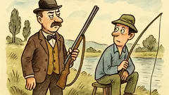 Vtip: Jeane, podejte mi pušku, jdeme na ryby