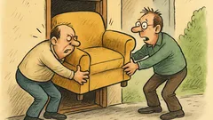 Vtip: Přijde Novák za sousedem s pohovkou