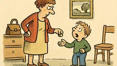 Vtip: Když spolkne minci první dítě…