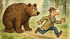 Vtip: Narazí člověk na medvěda v lese...