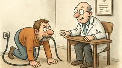 Vtip: Na psychiatrii přijde po čtyřech chlap…