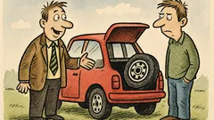Vtip: Prodavač tvrdil, že auto má pět kol