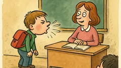 Vtip: Tomáš jde první den do školy