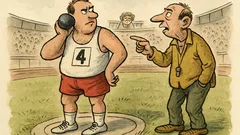 Vtip: Mistr ve vrhu koulí říká trenérovi…