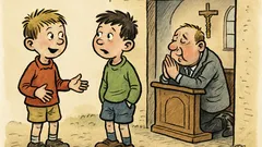 Vtip: Od čeho má táta oteklou tvář?