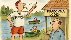 Vtip: Devítko, vraťte se k břehu!