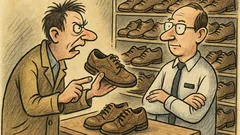 Vtip: Zákazník si stěžuje na boty…