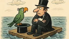 Vtip: Na lodi je kouzelník a papoušek
