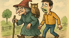 Vtip: Jde stará ježibaba a vedle ní…