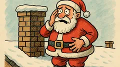 Vtip: „Víte, proč se Santa Klaus bojí…“