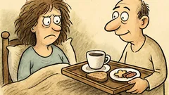 Vtip: Manžel mi přinesl snídani do postele…