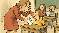 Vtip: Ve škole se rozdává vysvědčení…