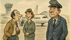 Vtip: Letadlo se vrátí zpátky na letiště