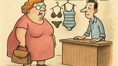 Vtip: Vejde silnější paní do obchodu…