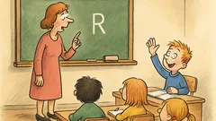 Vtip: Paní učitelka se ptá na R