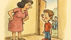 Vtip: Mami, můžu jít ven?