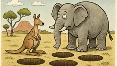 Vtip: Co vznikne zkřížením klokana a slona?