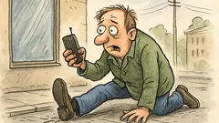 Vtip: Upadneš a doufáš, že křuplo?