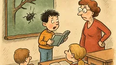 Vtip: Paní učitelka se ptá na pád