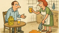 Vtip: Manžel říká ženě: Chci džus!