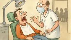 Vtip: Zubař se ptá pacienta: můžete řvát?