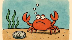 Vtip: Víte, proč krab nemá peníze?